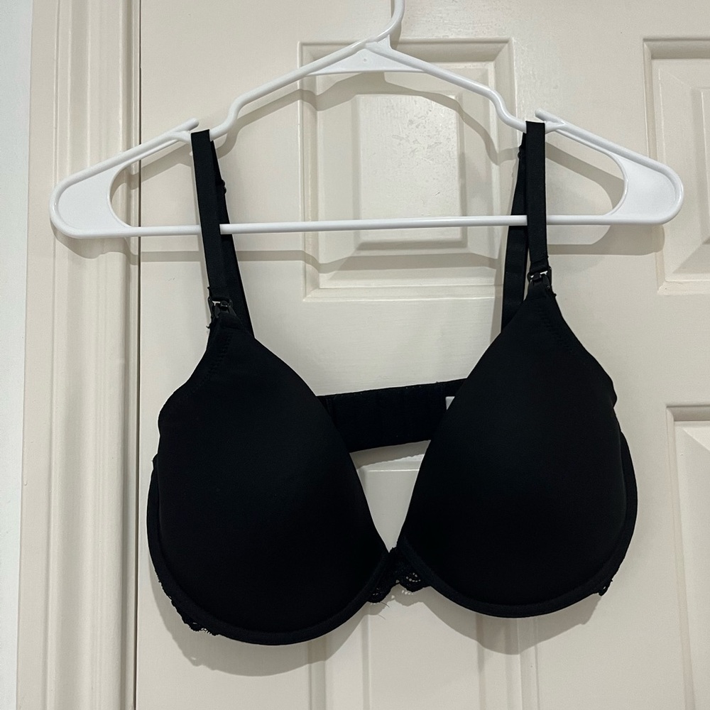 NATORI Black Nursing Bra 34DD NWOT